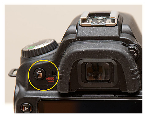 Don’t Delete Your Digital Photography Mistakes Too Fast! - Erase Button