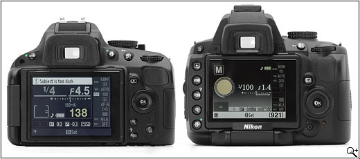Nikon D5100 vs Nikon D5000 - Nikon D5100 vs Nikon D5000 LCD