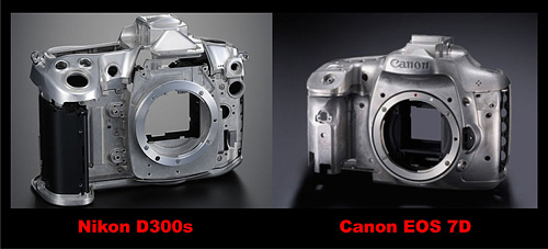 Nikon D300s Canon EOS 7D Magnesium Alloy Body
