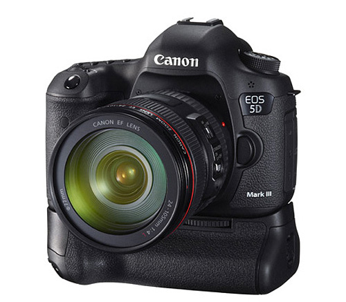 Canon EOS 5D mark III with BG-e11