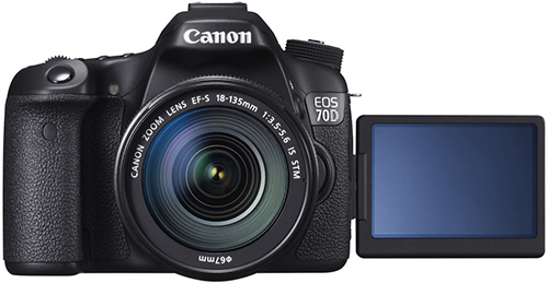 Canon EOS 70D Front View