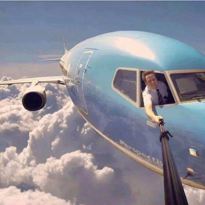 Extreme Pilot Selfie