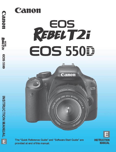 Download EOS 550D User's Guide - Front Cover