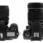 Nikon D7000 vs Canon 60D – Top View