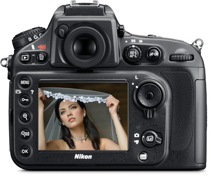 Nikon D800 back view