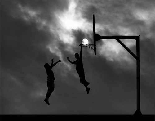 Forced Perspective Photography - Basket Ball
