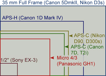 DSLR Camera Sensor Sizes