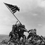 Raising the flag on Iwo Jima by Joe Rosenthal