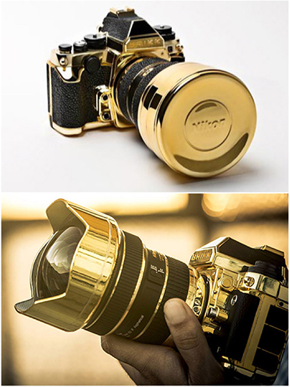 “Lux Nikon Kit”, The 24K Gold Plated Nikon Df Camera